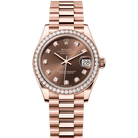 Rolex Datejust 31 Chocolate Diamond Rose Gold 278285RBR
