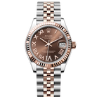 Rolex Datejust 31 Chocolate Roman Diamond Oystersteel Rose Gold Jubilee 278271