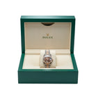 Rolex Datejust 31 Chocolate Roman Diamond Oystersteel Rose Gold Jubilee 278271 - Full set