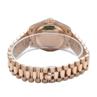 Rolex Datejust 31 Chocolate Roman Diamond Rose Gold President 278275-Back