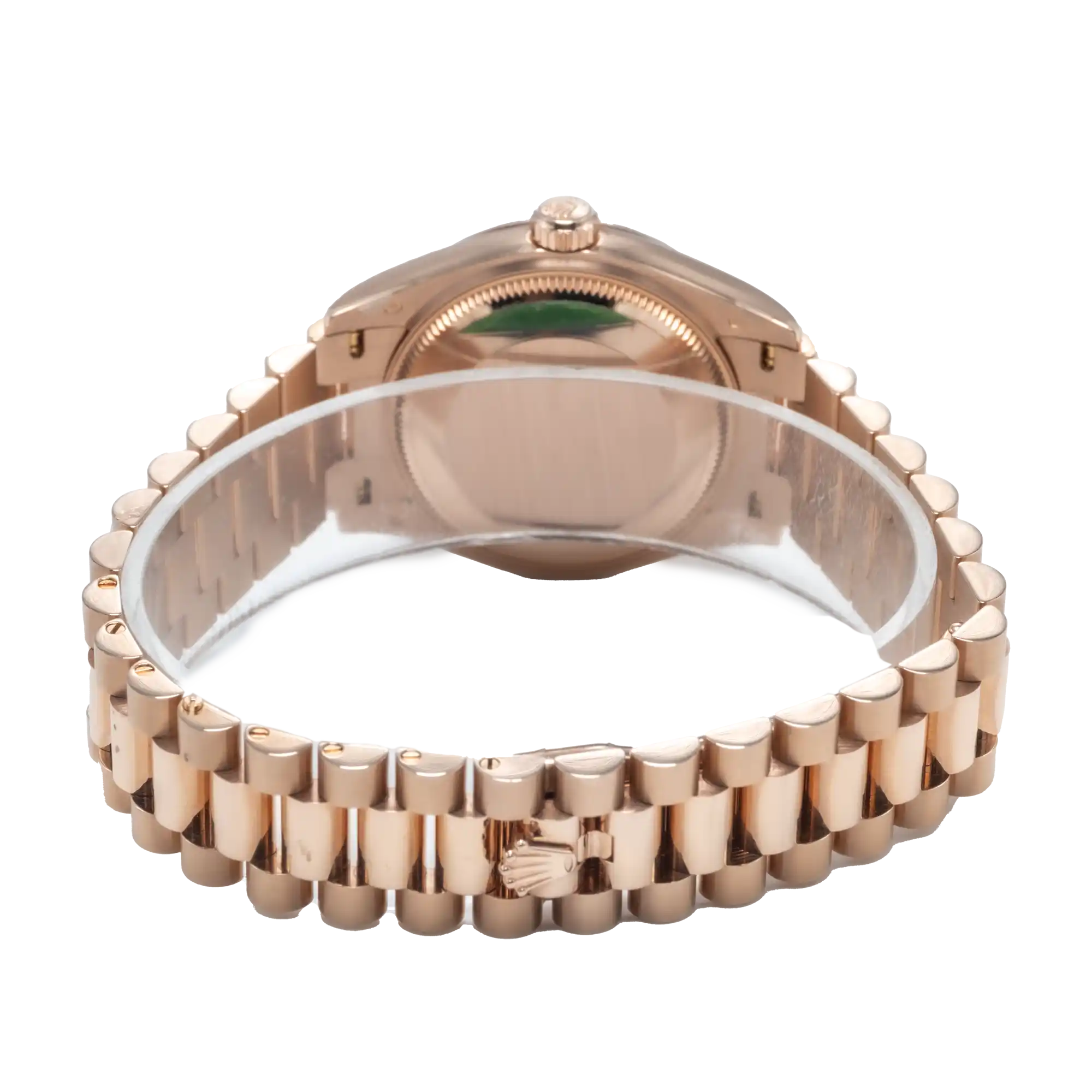 Rolex Datejust 31 Chocolate Roman Diamond Rose Gold President 278275-Back