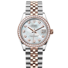 Rolex Datejust 31 Mother of Pearl Diamond Oystersteel Rose Gold Jubilee 278381RBR