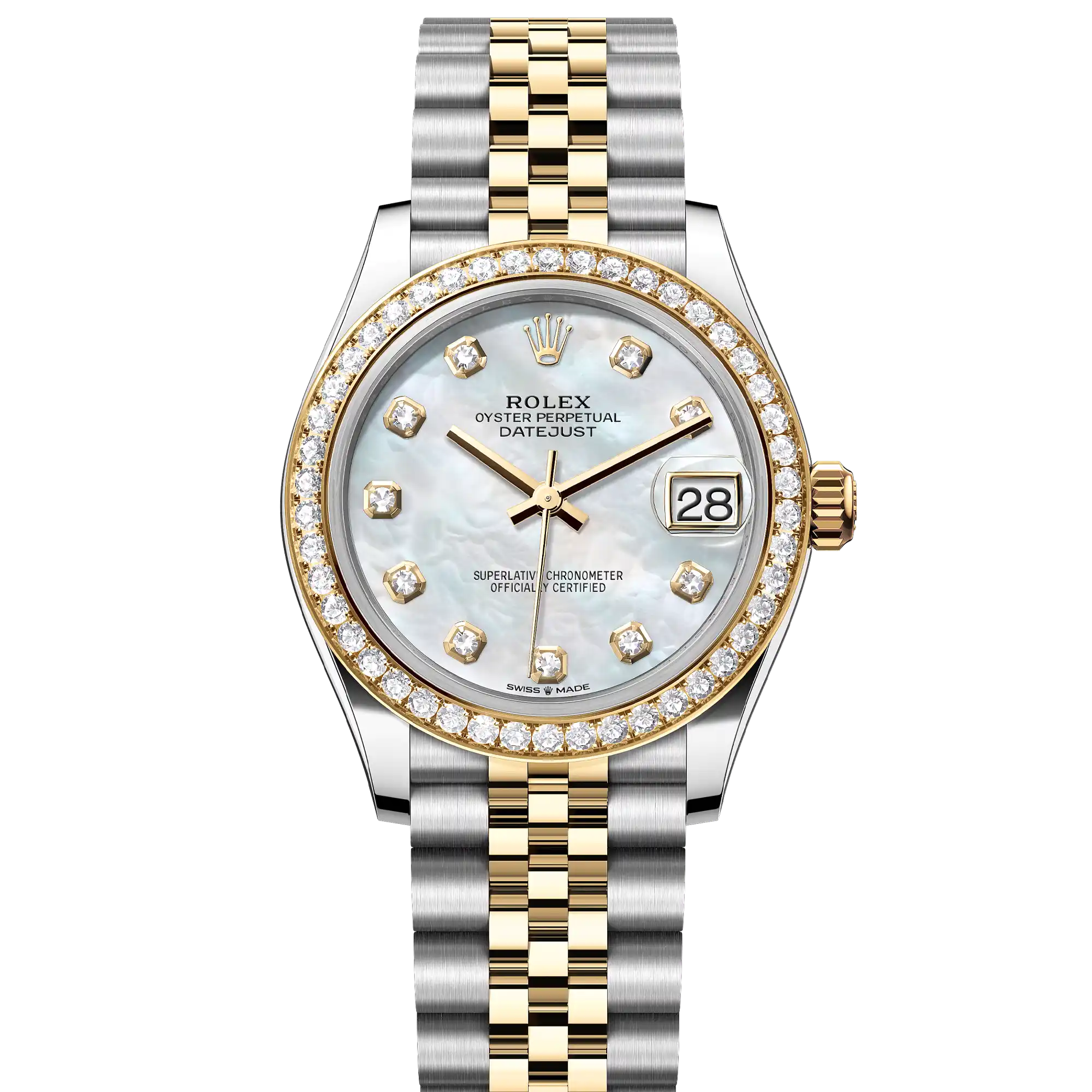 Rolex Datejust 31 Mother of Pearl Diamond Yellow Gold 278383RBR