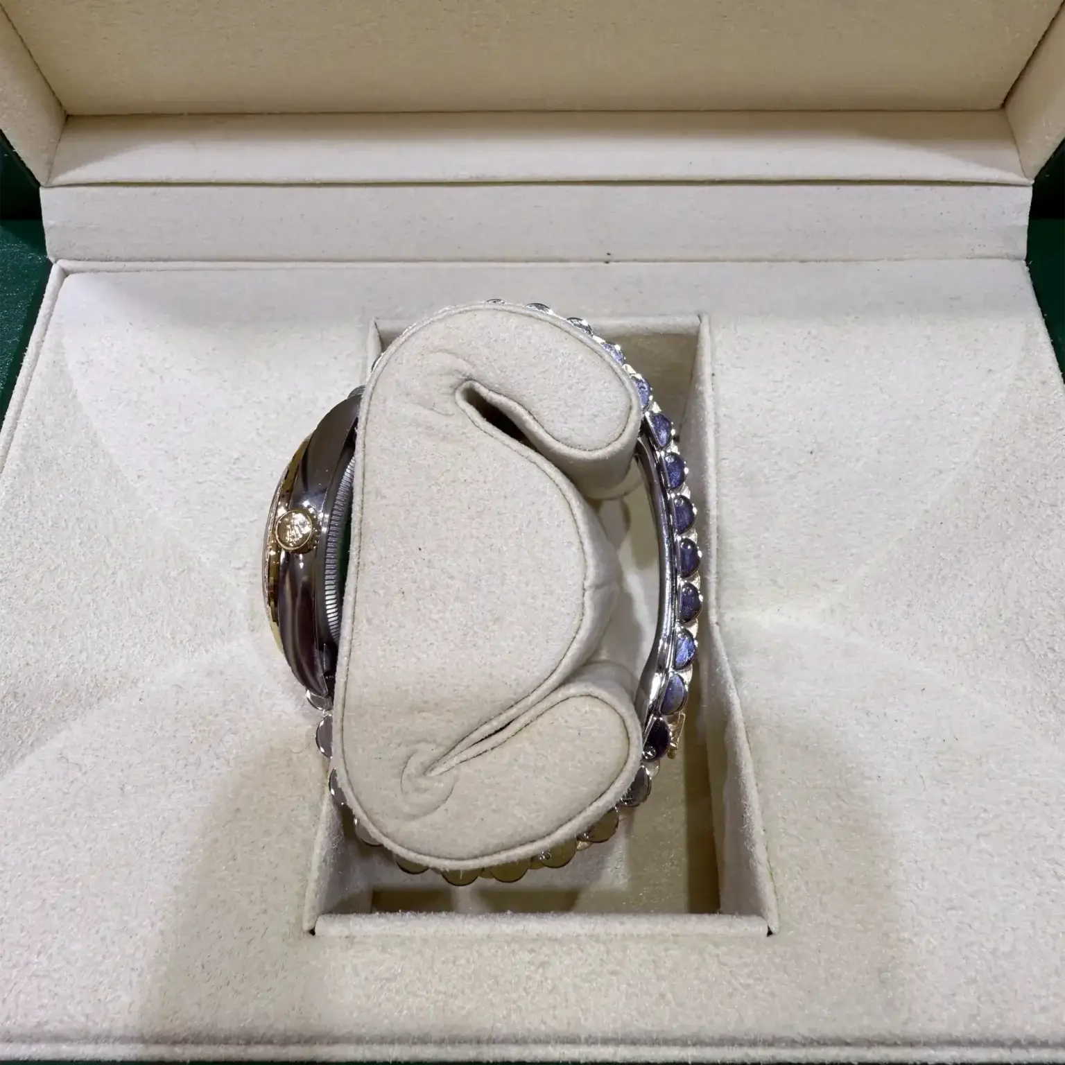 Rolex Datejust 31 Mother of Pearl Diamond Yellow Gold 278383RBR - Crown