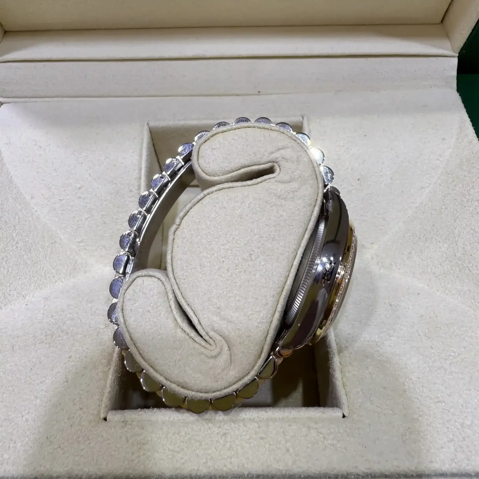 Rolex Datejust 31 Mother of Pearl Diamond Yellow Gold 278383RBR - Side