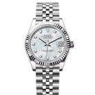 Rolex Datejust 31 Mother of Pearl Diamond hourmarker Oystersteel White Gold Jubilee 278274