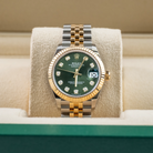 Rolex Datejust 31 Olive Green Diamond Oystersteel Yellow Gold Jubilee 278273 - In box 2