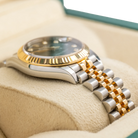 Rolex Datejust 31 Olive Green Diamond Oystersteel Yellow Gold Jubilee 278273 - Left side