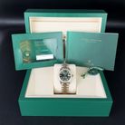 Rolex Datejust 31 Olive Green Roman Diamond Yellow Gold Oystersteel Jubilee 278383RBR - Full set