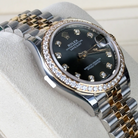 Rolex Datejust 31 Olive Green Roman Diamond Yellow Gold Oystersteel Jubilee 278383RBR - Side 1