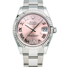 Rolex Datejust 31 Pink Roman Diamond Oystersteel White Gold Oyster 278274 - Front