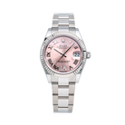 Rolex Datejust 31 Pink Roman Diamond Oystersteel White Gold Oyster 278274 - Front