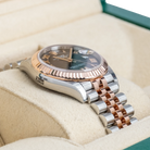 Rolex Datejust 31 Purple Roman Diamond Oystersteel Rose Gold Jubilee 278271 - Left