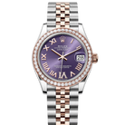 Rolex Datejust 31 Purple Roman Diamond Oystersteel Rose Gold Jubilee 278381RBR