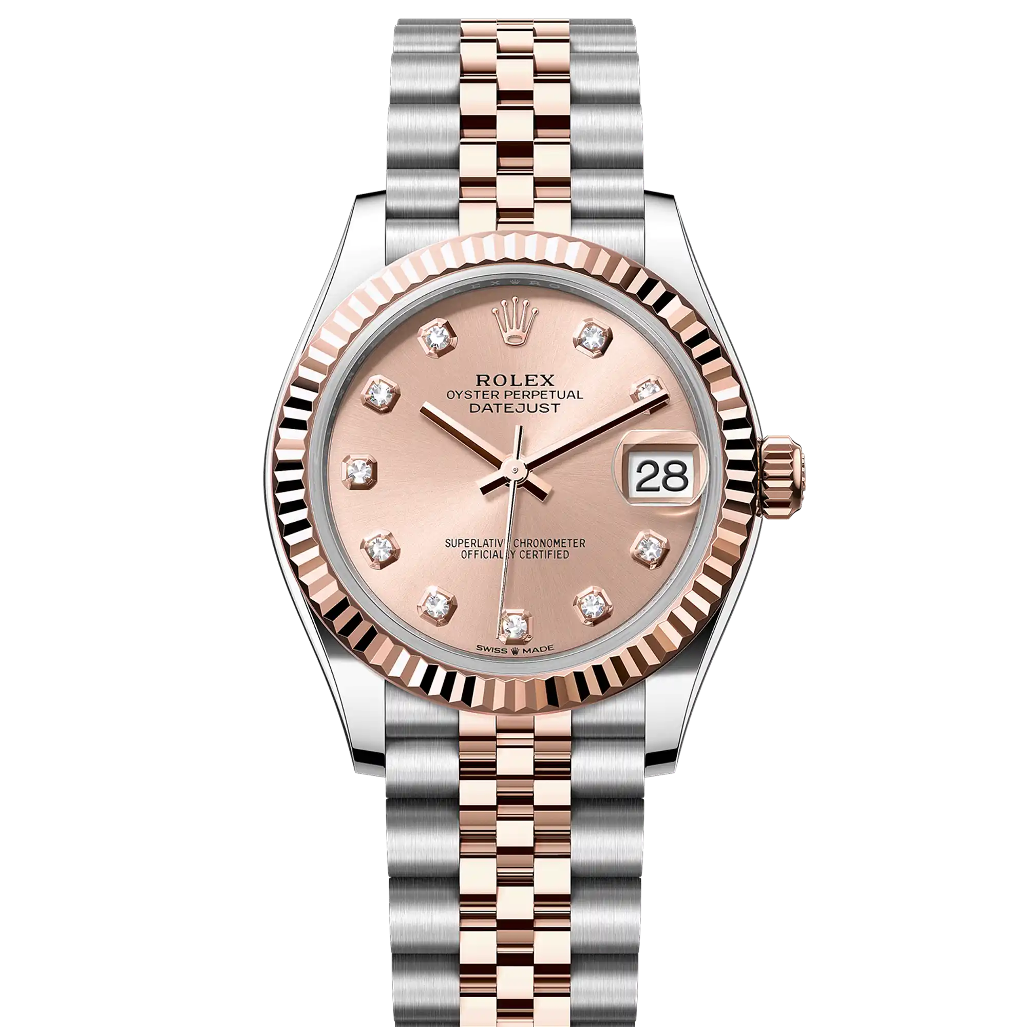 Rolex Datejust 31 Rose Diamond Oystersteel Rose Gold Jubilee 278271