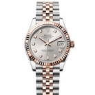 Rolex Datejust 31 Silver Diamond Oystersteel Rose Gold Jubilee 278271