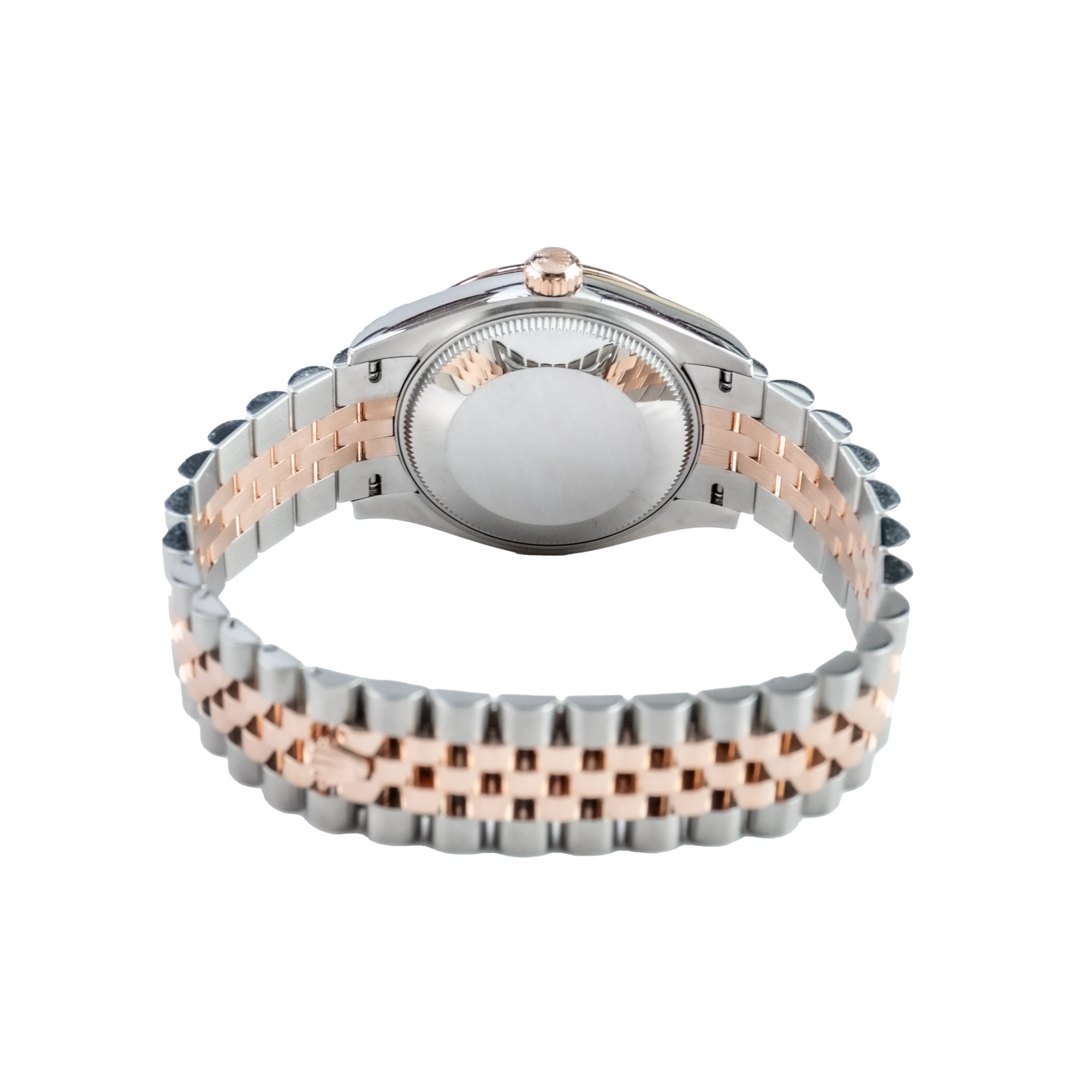 Rolex Datejust 31 Silver Diamond Oystersteel Rose Gold Jubilee 278271 - Back