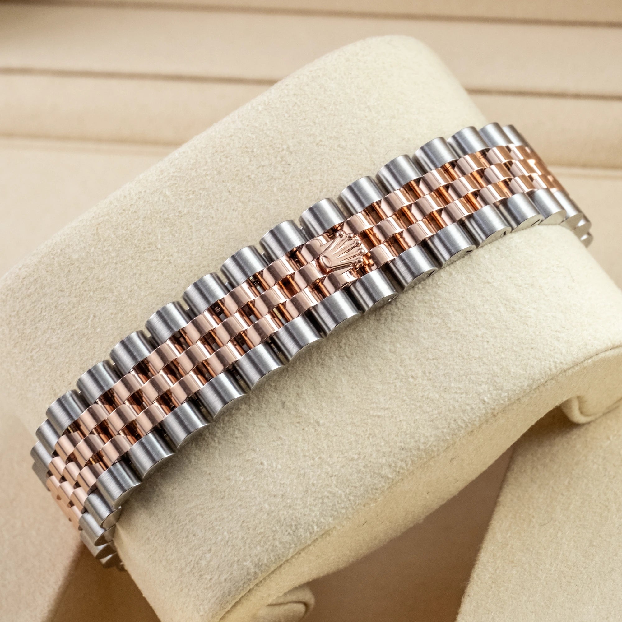 Rolex Datejust 31 Silver Diamond Oystersteel Rose Gold Jubilee 278271 - Bracelet