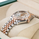 Rolex Datejust 31 Silver Diamond Oystersteel Rose Gold Jubilee 278271 - Right