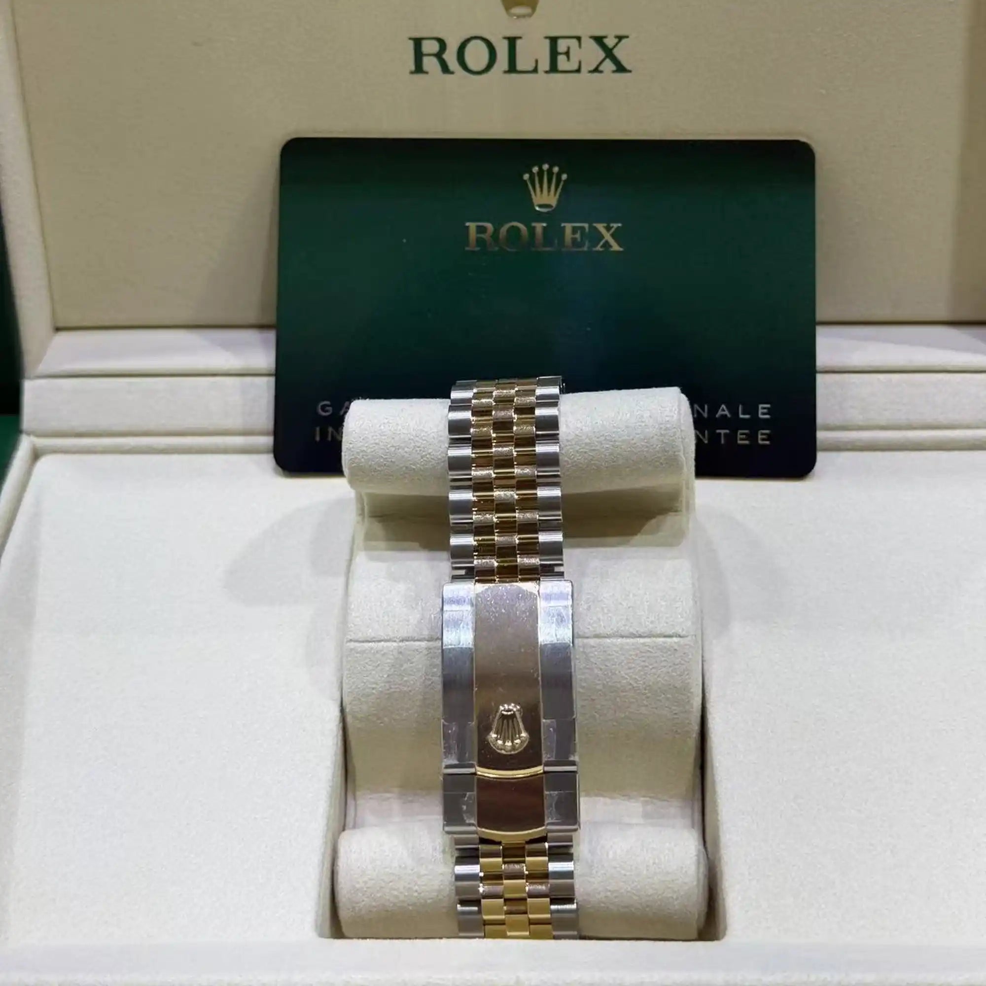 Rolex Datejust 36 Green Roman Diamond Oystersteel Yellow Gold Jubilee 126283RBR - Bracelet