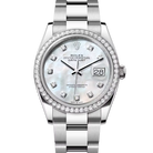 Rolex Datejust 36 Mother of Pearl Dial Diamond Bezel Oyster 126284RBR