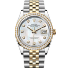 Rolex Datejust 36 Mother of Pearl Diamond Oystersteel Yellow Gold Jubilee 126283RBR
