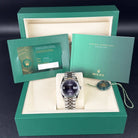 Rolex Datejust 36 Purple Roman Diamond Oystersteel White Gold Jubilee 126234 - Full set