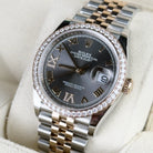 Rolex Datejust 36 Slate Diamond Oystersteel Rose Gold Jubilee 126281RBR - Right