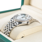Rolex Datejust 36 White Roman Dial Diamond Bezel Jubilee 126284RBR- Right