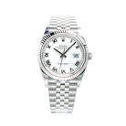 Rolex Datejust 36 White Roman Oystersteel White Gold Jubilee 126234 - Front