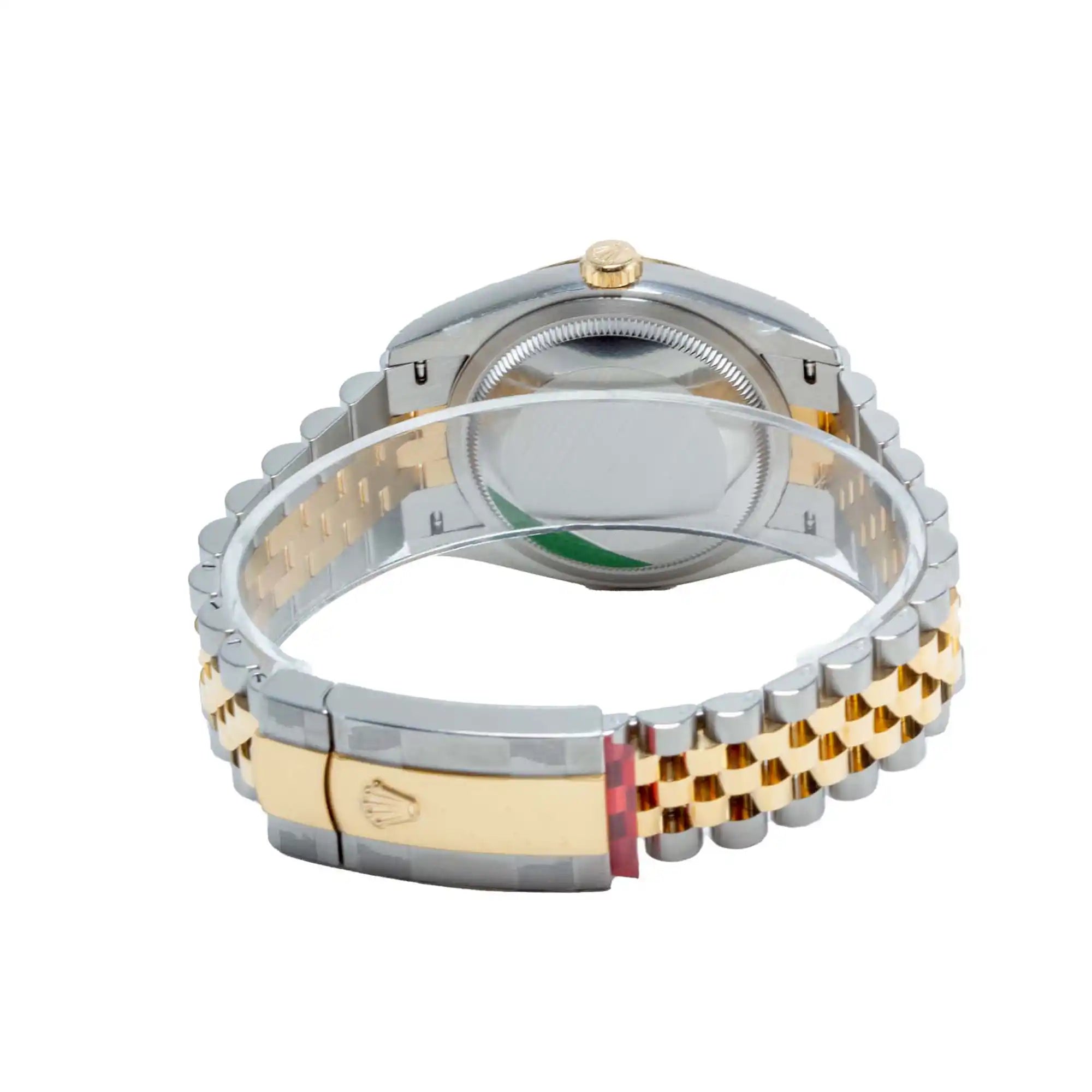 Rolex Datejust 36 Wimbledon Oystersteel Yellow Gold Jubilee 126233 - Back