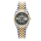 Rolex Datejust 36 Wimbledon Oystersteel Yellow Gold Jubilee 126233 - Front