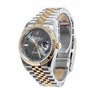 Rolex Datejust 36 Wimbledon Oystersteel Yellow Gold Jubilee 126233 - Side