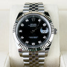 Rolex Datejust 41 Black Diamond Oystersteel White Gold Jubilee 126334 - Pre-Owned - Front