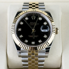 Rolex Datejust 41 Black Diamond Oystersteel Yellow Gold Jubilee 126333 - Inbox