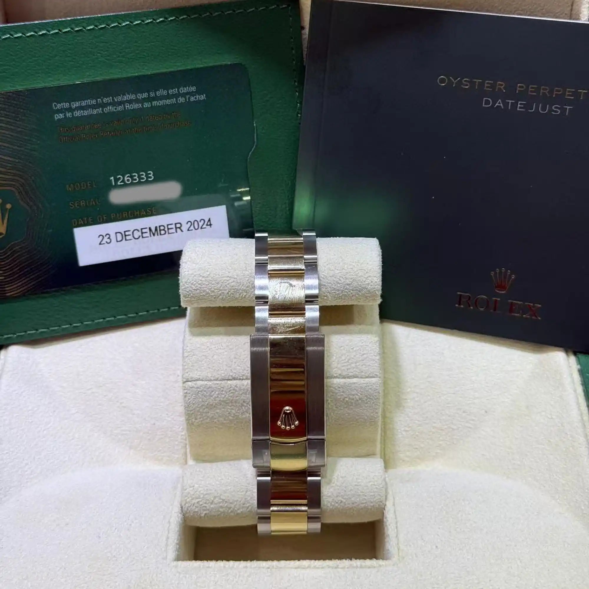 Rolex Datejust 41 Black Index Oystersteel Yellow Gold Oyster 126333 - Pre-Owned 2024 - Bracelet