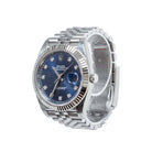 Rolex Datejust 41 Blue Diamond Oystersteel White Gold Jubilee 126334 - Side