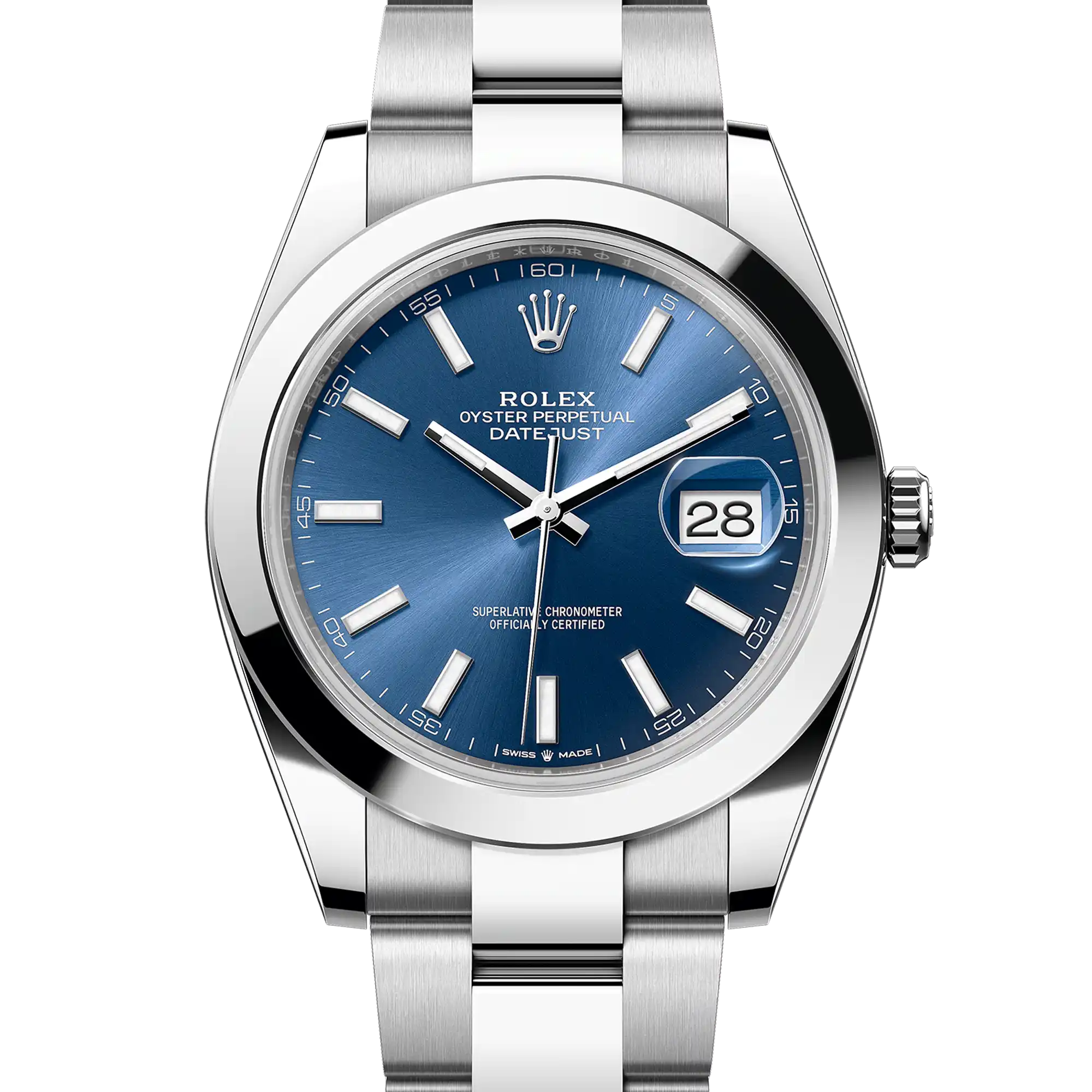 Rolex Datejust 41 Blue Index Oystersteel Oyster 126300