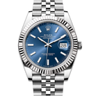 
Rolex Datejust 41 Blue Index Oystersteel White Gold Jubilee 126334
