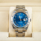 Rolex Datejust 41 Blue Roman Oystersteel White Gold Oyster 126334 - In box