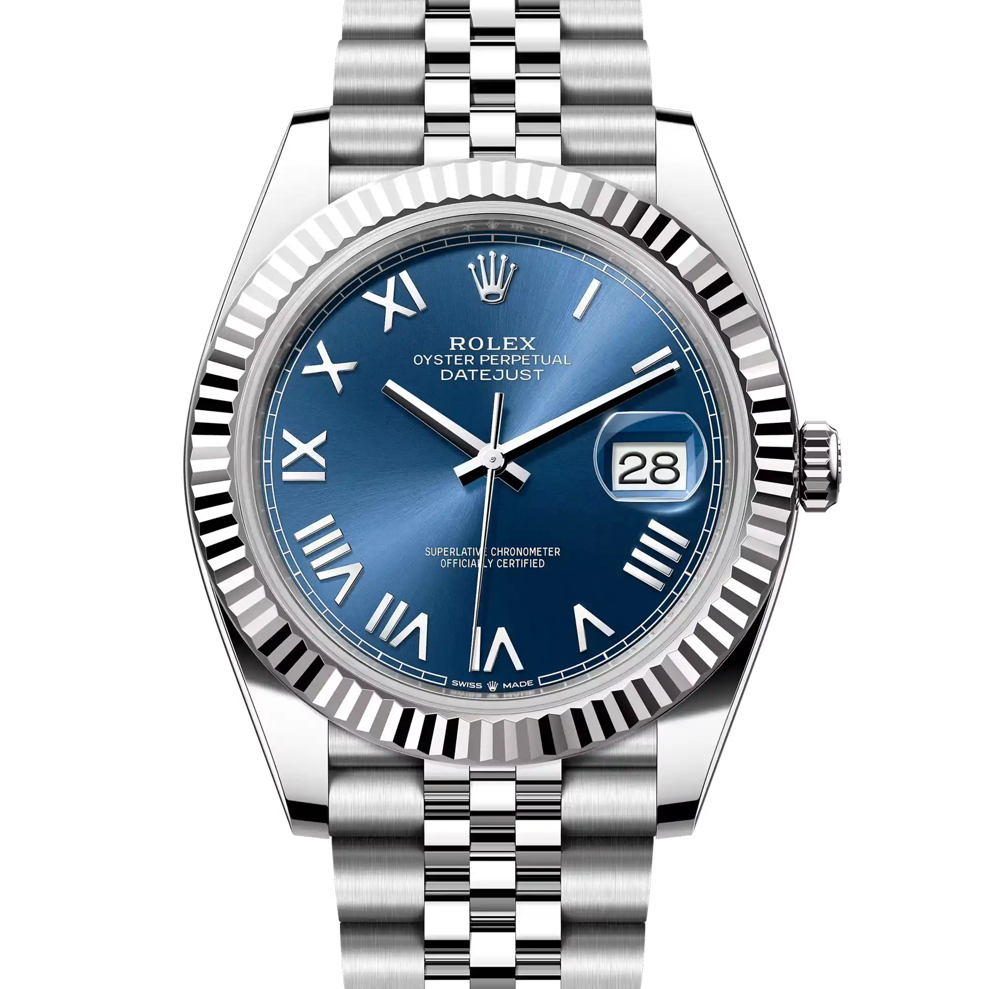 Rolex Datejust 41 Blue Roman White Gold Oystersteel Jubilee 126334 - 2026 New Releases