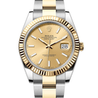 Rolex Datejust 41 Champagne Index Oystersteel Yellow Gold Oyster 126333