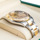 Rolex Datejust 41 Champagne Index Oystersteel Yellow Gold Oyster 126333 - Left