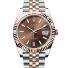 Rolex Datejust 41 Chocolate Index Oystersteel Rose Gold Jubilee 126331