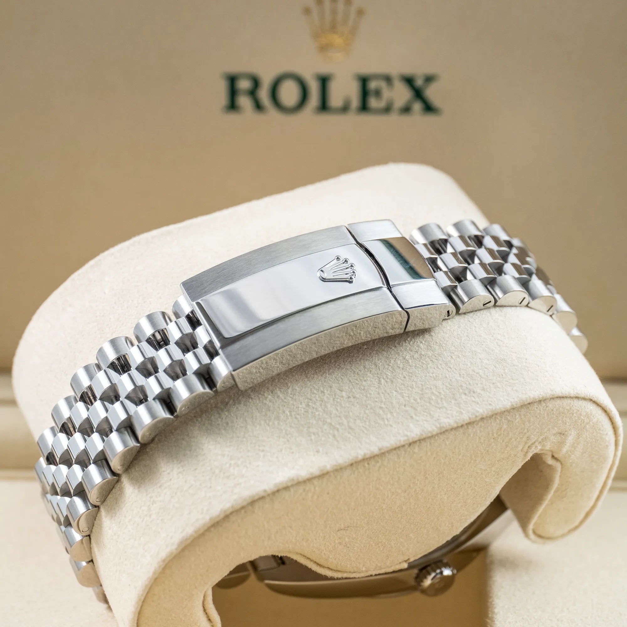 Rolex Datejust 41 Green Index Oystersteel Jubilee 126300 - Bracelet
