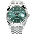 Rolex Datejust 41 Green Index Oystersteel Jubilee 126300 - Front