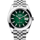 Rolex Datejust 41 Green Ombre Index Smooth Bezel Oystersteel Jubilee 126300 - 2026 New Releases