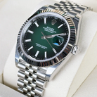 Rolex Datejust 41 Green Ombre Jubilee 126334 - 2026 New Card - Right
