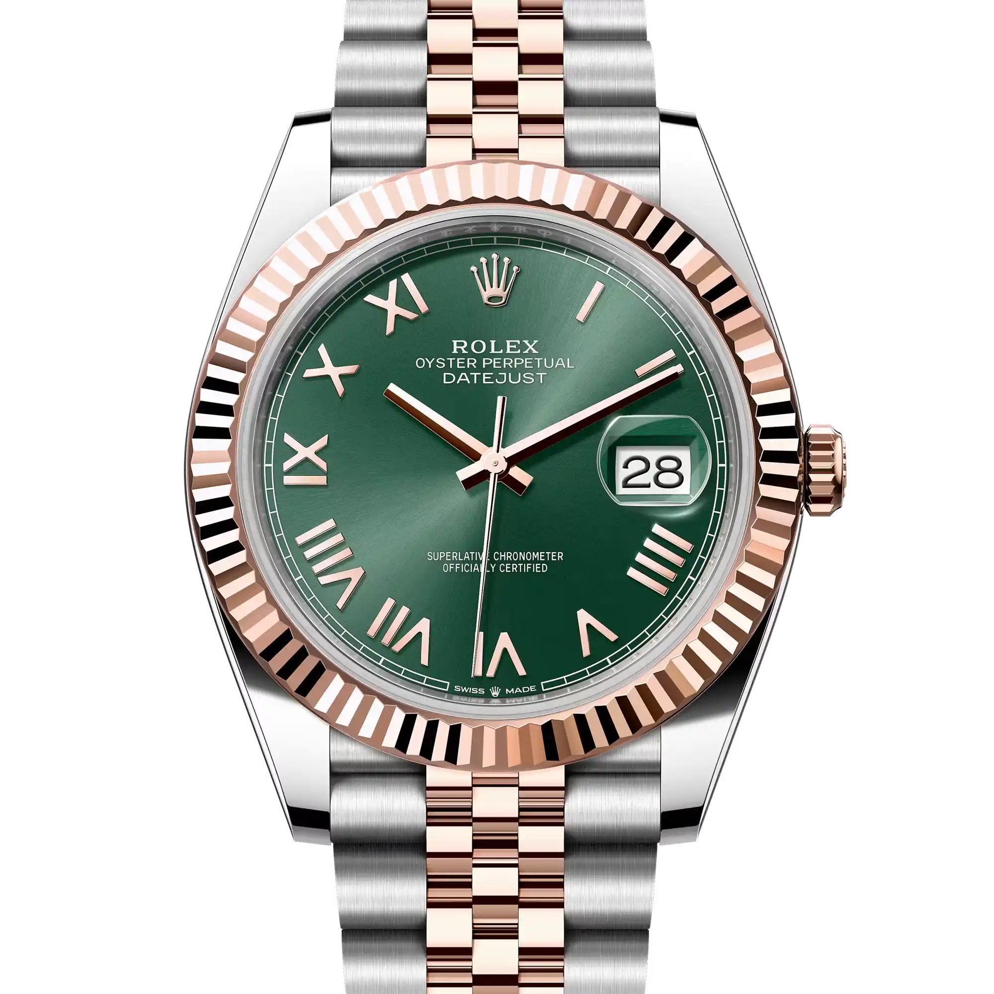 Rolex Datejust 41 Mint Green Rose Gold Oystersteel Jubilee 126331 - 2026 New Releases