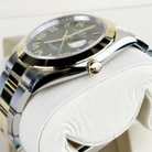Rolex Datejust 41 Olive Green Smooth Bezel Yellow Gold and Steel Oyster 126303 - Side 2